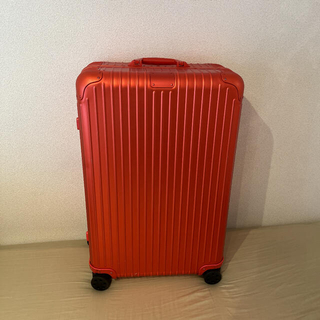 リモワ(RIMOWA)の<極美品> リモワ スーツケース check-in L レッド(トラベルバッグ/スーツケース)