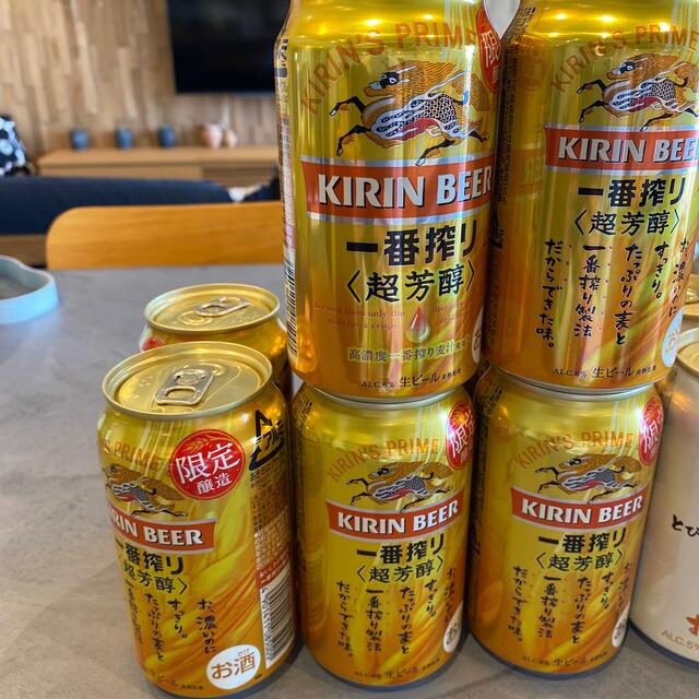 キリン(キリン)のKIRIN一番搾り16缶 ＆ 超芳醇8缶　350ml✖️24缶  食品/飲料/酒の食品/飲料/酒 その他(その他)の商品写真