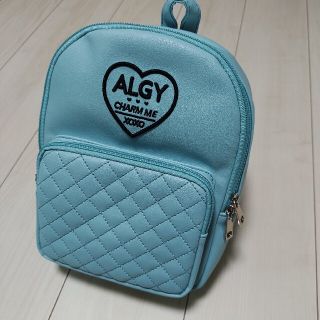 ALGY ミニリュック　キルトポケット　リュック　フェイクレザー　ワッフル(リュックサック)