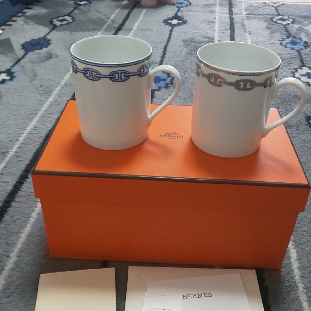 キッチン/食器専用です。HERMES シェーヌダンクル マグカップペア 新品未使用