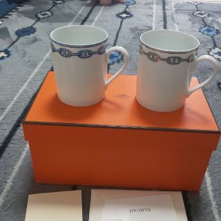 エルメス(Hermes)の専用です。HERMES シェーヌダンクル マグカップペア 新品未使用(グラス/カップ)