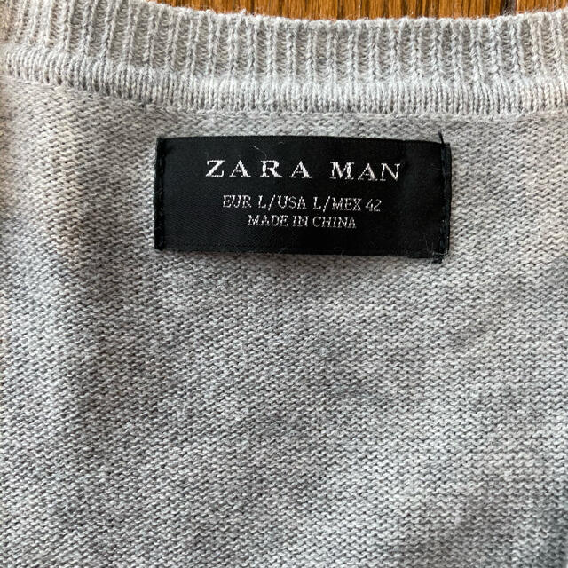 ZARA(ザラ)のZARA MAN ライトグレーのスウェット ニット メンズのトップス(ニット/セーター)の商品写真