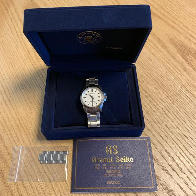 グランドセイコー 9F62-0AA1 SS QZ 白文字盤 デイト 腕時計
