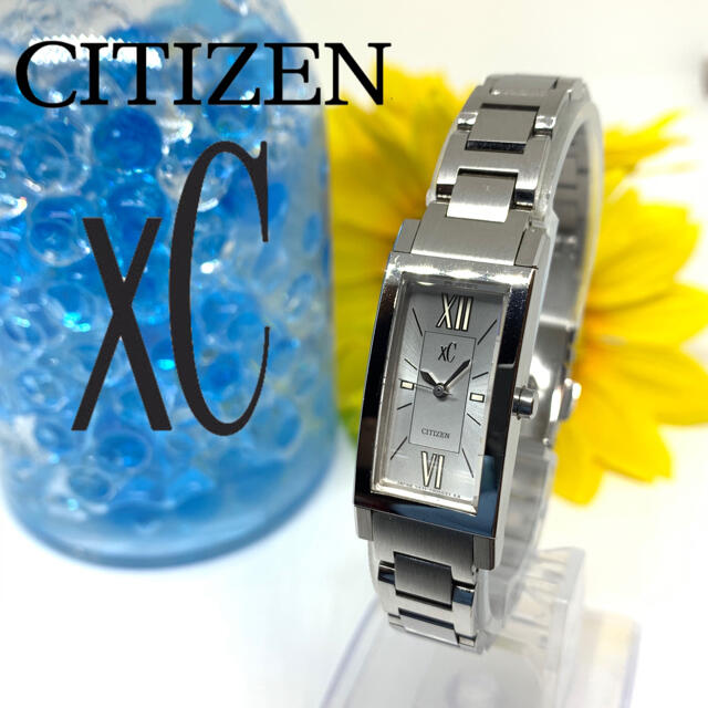 CITIZEN(シチズン)のシチズン　クロスシー　レディース腕時計　スクエア型　そこそこ美品＋新品電池です☆ レディースのファッション小物(腕時計)の商品写真