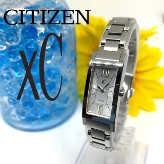 シチズン(CITIZEN)のシチズン　クロスシー　レディース腕時計　スクエア型　そこそこ美品＋新品電池です☆(腕時計)