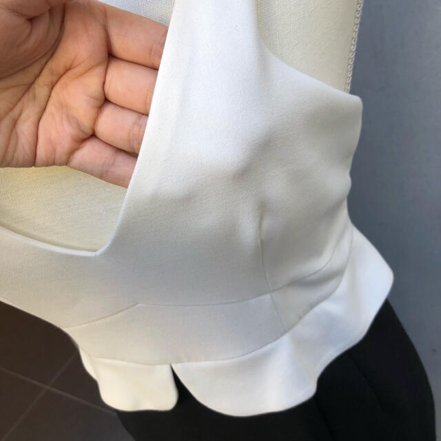 ZARA バイカラー モノトーン タイトワンピース タイトドレス キャバドレス