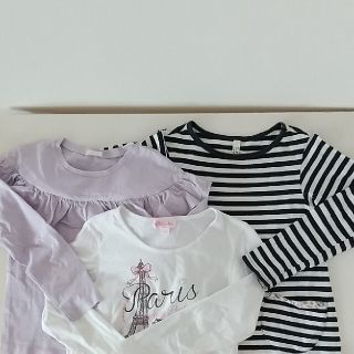 マザウェイズ(motherways)の女の子 長袖 3着セット 130(Tシャツ/カットソー)