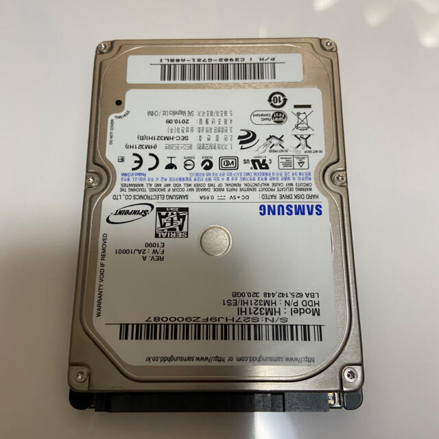 中古ハードディスク HDD 320GB ノートPC用の通販 by ソラ0687's shop｜ラクマ