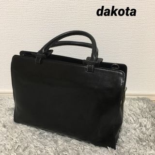 ダコタ(Dakota)の【定番の使いやすさ◎】Dakota（ダコタ）ヴィンテージレザー ハンドバッグ　黒(ハンドバッグ)