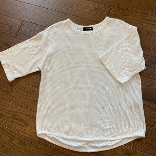 ズッカ(ZUCCa)のズッカ　zucca  ワッフル　Tシャツ　ホワイト(Tシャツ(半袖/袖なし))