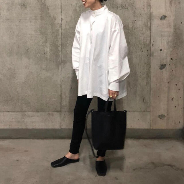 JIL SANDER／ジルサンダー／20FW／パフスリーブギャザーブラウス約49cm