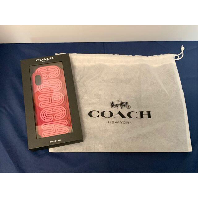 COACH(コーチ)の値下げ【新品】COACH iPhone X/XS ケース　ダークピンク スマホ/家電/カメラのスマホアクセサリー(iPhoneケース)の商品写真