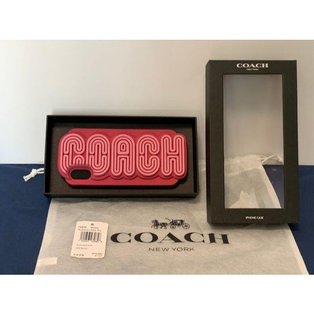 COACH(コーチ)の値下げ【新品】COACH iPhone X/XS ケース　ダークピンク スマホ/家電/カメラのスマホアクセサリー(iPhoneケース)の商品写真