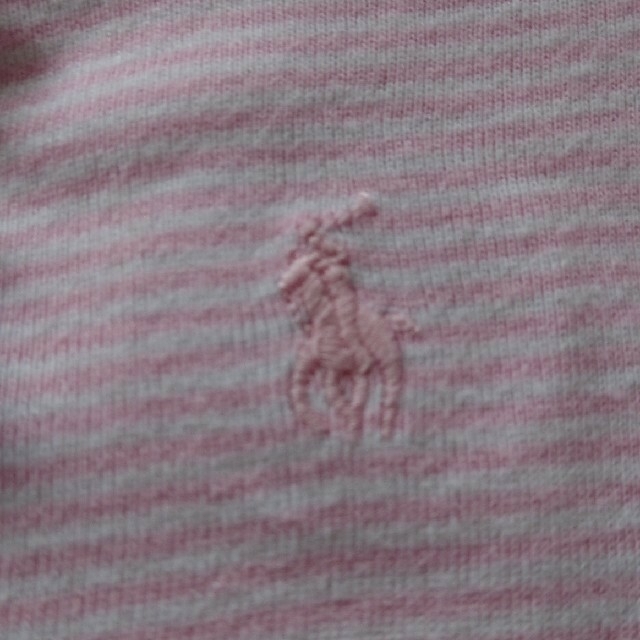 Ralph Lauren(ラルフローレン)のポロラルフローレン RALPH LAURENボーダー フリル 夏用 ロンパース キッズ/ベビー/マタニティのベビー服(~85cm)(ロンパース)の商品写真