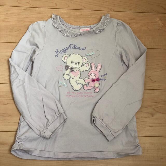 mezzo piano(メゾピアノ)の銀のイルカ様専用　　メゾピアノ　長袖Tシャツ キッズ/ベビー/マタニティのキッズ服女の子用(90cm~)(Tシャツ/カットソー)の商品写真