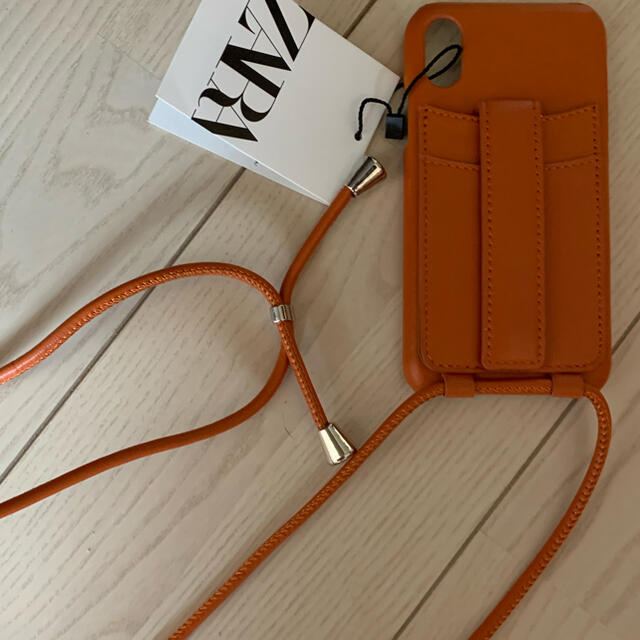 ZARA(ザラ)のZARA  コード レザー iPhoneケース(iPhoneXS対応) スマホ/家電/カメラのスマホアクセサリー(iPhoneケース)の商品写真