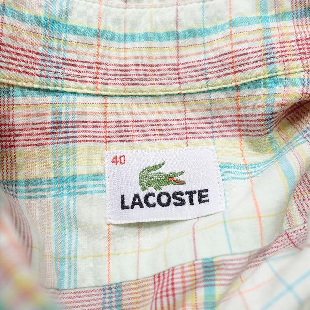 LACOSTE(ラコステ)の■LACOSTE　半袖シャツ　レディースL レディースのトップス(シャツ/ブラウス(半袖/袖なし))の商品写真