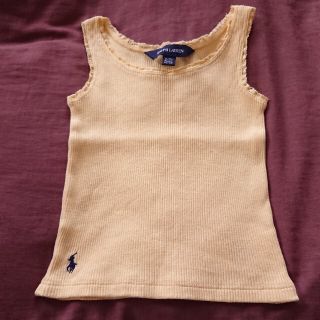 ポロラルフローレン(POLO RALPH LAUREN)のポロラルフローレン  POLO かわいい タンクトップ シャツ 女の子 2才 黄(Tシャツ/カットソー)