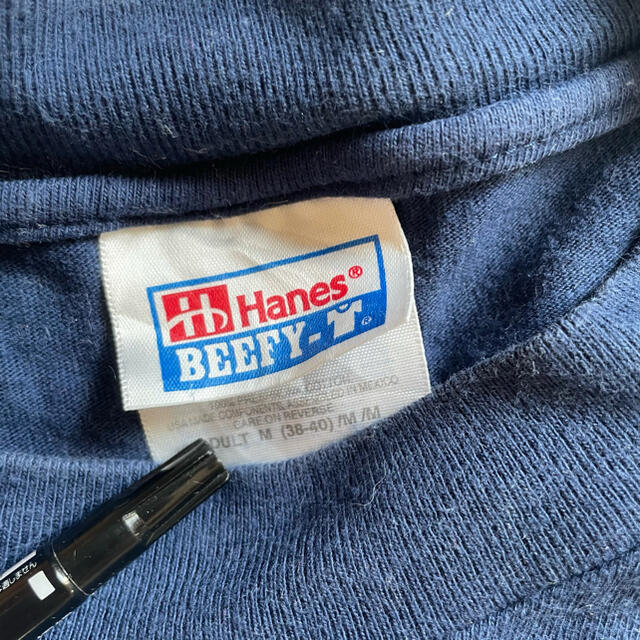 Champion(チャンピオン)の90s Hanes ヘインズ USA ロンT グッド　デザイン メンズのトップス(Tシャツ/カットソー(七分/長袖))の商品写真