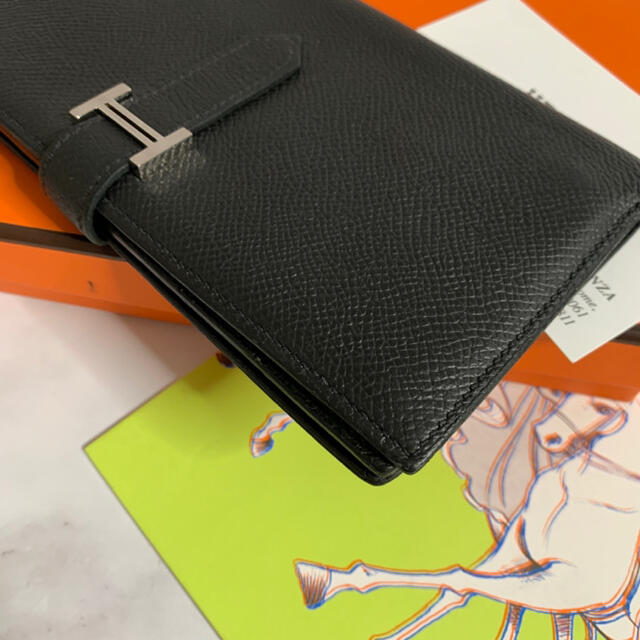 Hermes(エルメス)のHERMES エルメス ベアンスフレ ヴォー エプソン 長財布 財布 ブラック メンズのファッション小物(長財布)の商品写真