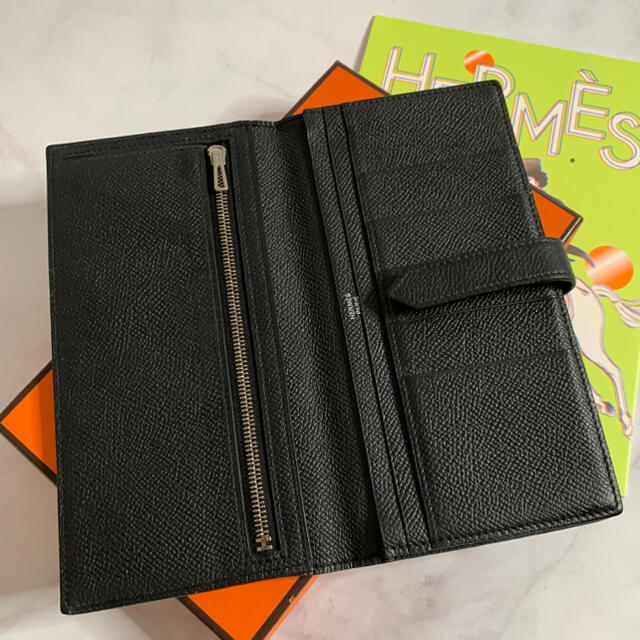 Hermes(エルメス)のHERMES エルメス ベアンスフレ ヴォー エプソン 長財布 財布 ブラック メンズのファッション小物(長財布)の商品写真