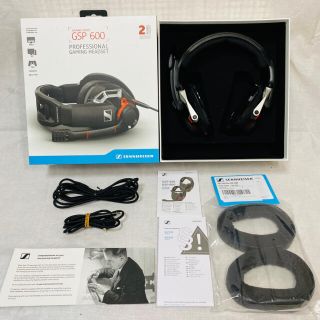 エポス(EPOS)の【美品・新品純正イヤーパッド付！】SENNHEISER GSP600 ヘッドホン(ヘッドフォン/イヤフォン)