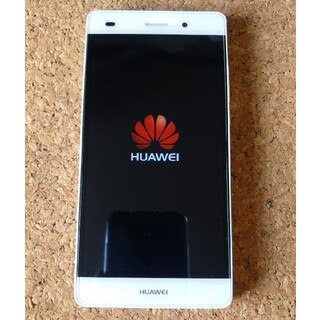 ファーウェイ(HUAWEI)のHuawei P8 lite ALE-L02 ホワイト simフリー(スマートフォン本体)