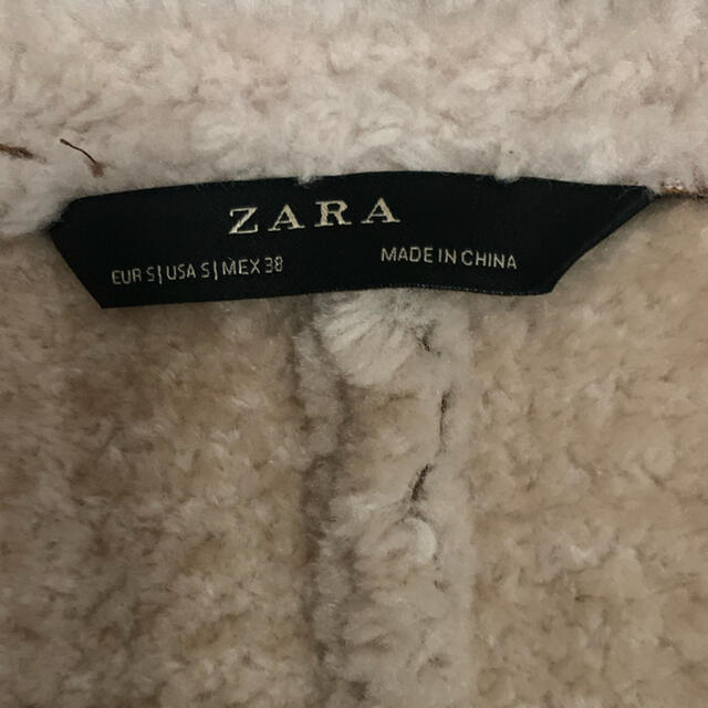 ZARA(ザラ)の値下げ可　ZARA  ムートンコート　ロングコート　 メンズのジャケット/アウター(チェスターコート)の商品写真