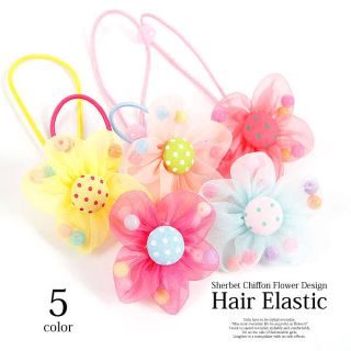 売り切りセール♪キッズヘアゴム6個セット♡(帽子)