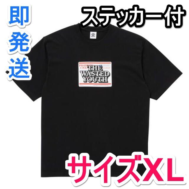 Wasted youth x Black eye patch Tシャツ XL