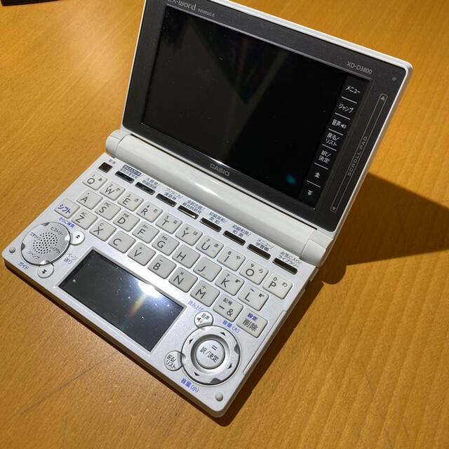 CASIO(カシオ)のCASIO 電子辞書　XD-D3800WEホワイト 中学生モデル スマホ/家電/カメラの生活家電(その他)の商品写真