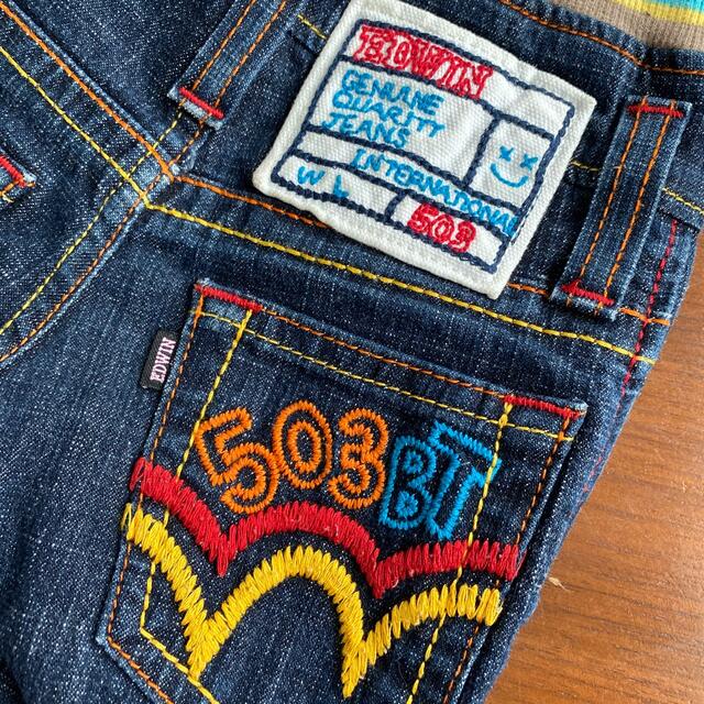 EDWIN(エドウィン)のEDWIN ストレッチデニムパンツ 80  キッズ/ベビー/マタニティのベビー服(~85cm)(パンツ)の商品写真