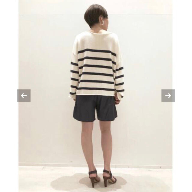 L'Appartement DEUXIEME CLASSE(アパルトモンドゥーズィエムクラス)のL'Appartement Boat N/C Border Knit レディースのトップス(ニット/セーター)の商品写真