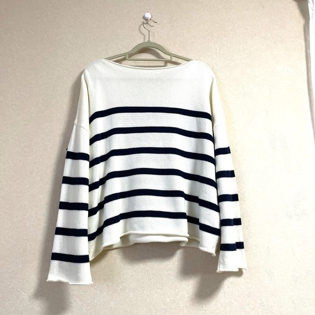 L'Appartement DEUXIEME CLASSE(アパルトモンドゥーズィエムクラス)のL'Appartement Boat N/C Border Knit レディースのトップス(ニット/セーター)の商品写真