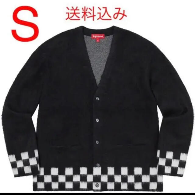 supreme brushed checkerboard cardigan S 1