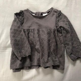 ザラキッズ(ZARA KIDS)のZARAkids   長袖チュニックTシャツ　86  90(Ｔシャツ)