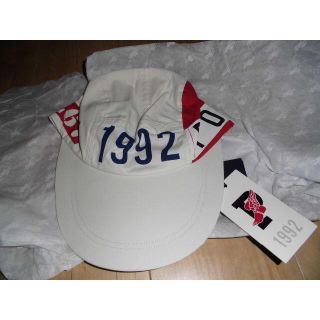 ポロラルフローレン(POLO RALPH LAUREN)の新品poloラルフローレン1992stadiumキャップ白(キャップ)