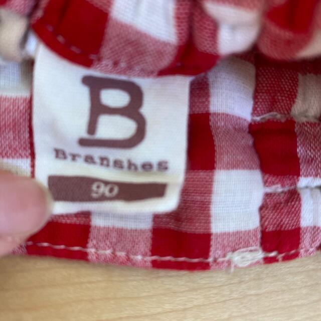 Branshes(ブランシェス)のBranshes★90サイズ★ギンガムチェックショートパンツ キッズ/ベビー/マタニティのキッズ服女の子用(90cm~)(パンツ/スパッツ)の商品写真