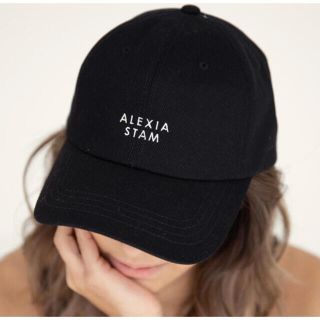 アリシアスタン(ALEXIA STAM)の【ALEXIA STAM】セパレートロゴキャップ　BLACK(キャップ)