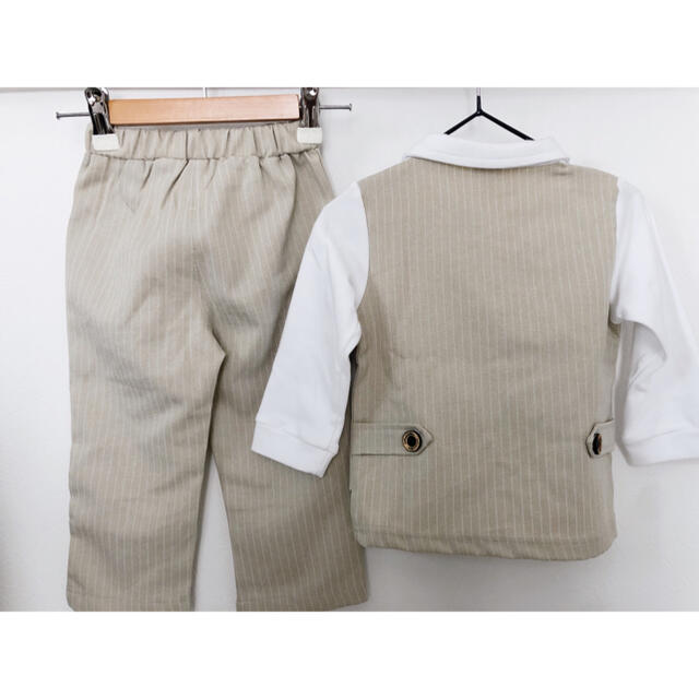 お祝い スーツ セットアップ 90cm  キッズ/ベビー/マタニティのキッズ服男の子用(90cm~)(ドレス/フォーマル)の商品写真