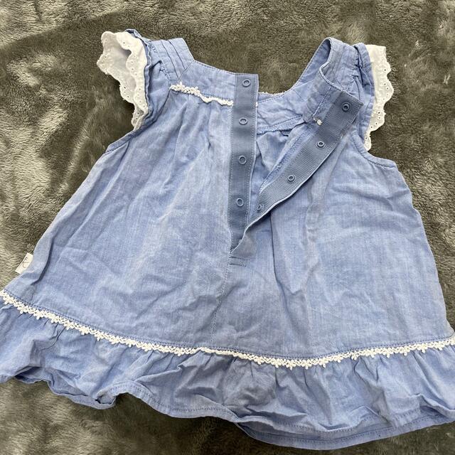 kumikyoku（組曲）(クミキョク)の美品　組曲　セットアップ70cm80cm キッズ/ベビー/マタニティのベビー服(~85cm)(ワンピース)の商品写真