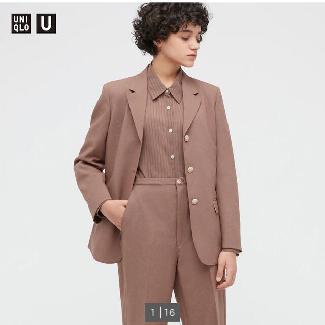 UNIQLO(ユニクロ)のユニクロu 2021ss テーラードジャケット レディースのジャケット/アウター(テーラードジャケット)の商品写真