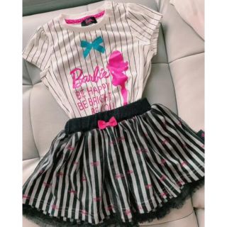 バービー(Barbie)のBarbie セットアップ 90~95cm(Tシャツ/カットソー)