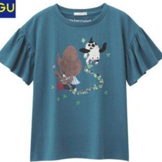 クマノガッコウ(くまのがっこう)の【GU／ジーユー】GIRLSグラフィックTシャツ（くまのがっこう）130cm(Tシャツ/カットソー)