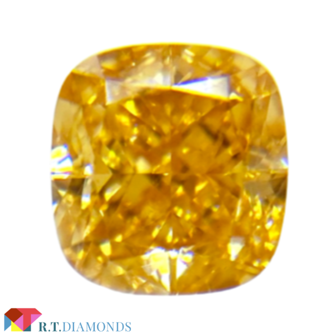 FANCY VIVID YELLOW ORANGE 0.55ct X