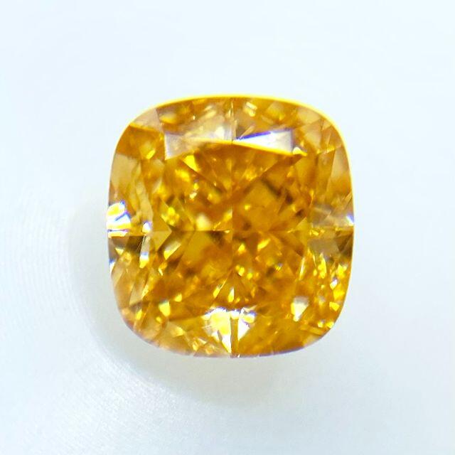 FANCY VIVID YELLOW ORANGE 0.55ct X 2