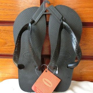 ハワイアナス(havaianas)の新品！ハワイアナス ビーチサンダル ブラック 23～23.5 havaianas(ビーチサンダル)