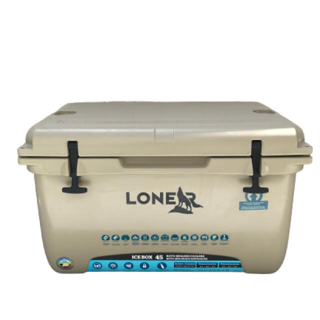 【LONER】ハードクーラーボックス45QT Tan アイスランドクーラー