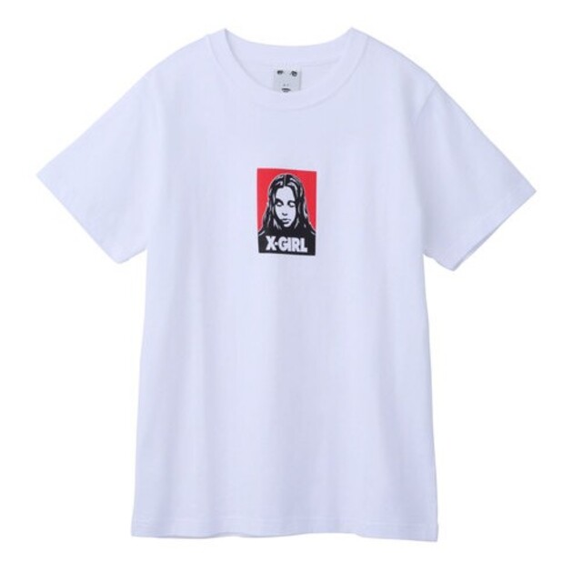 X-girl(エックスガール)の【格安❗即購入OK❗】x-girl フェイス ロゴ  Tシャツ レディースのトップス(Tシャツ(半袖/袖なし))の商品写真