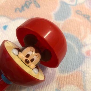 ディズニー(Disney)のディズニー　ミニー　りんご　ボールペン　未使用・新品(キャラクターグッズ)